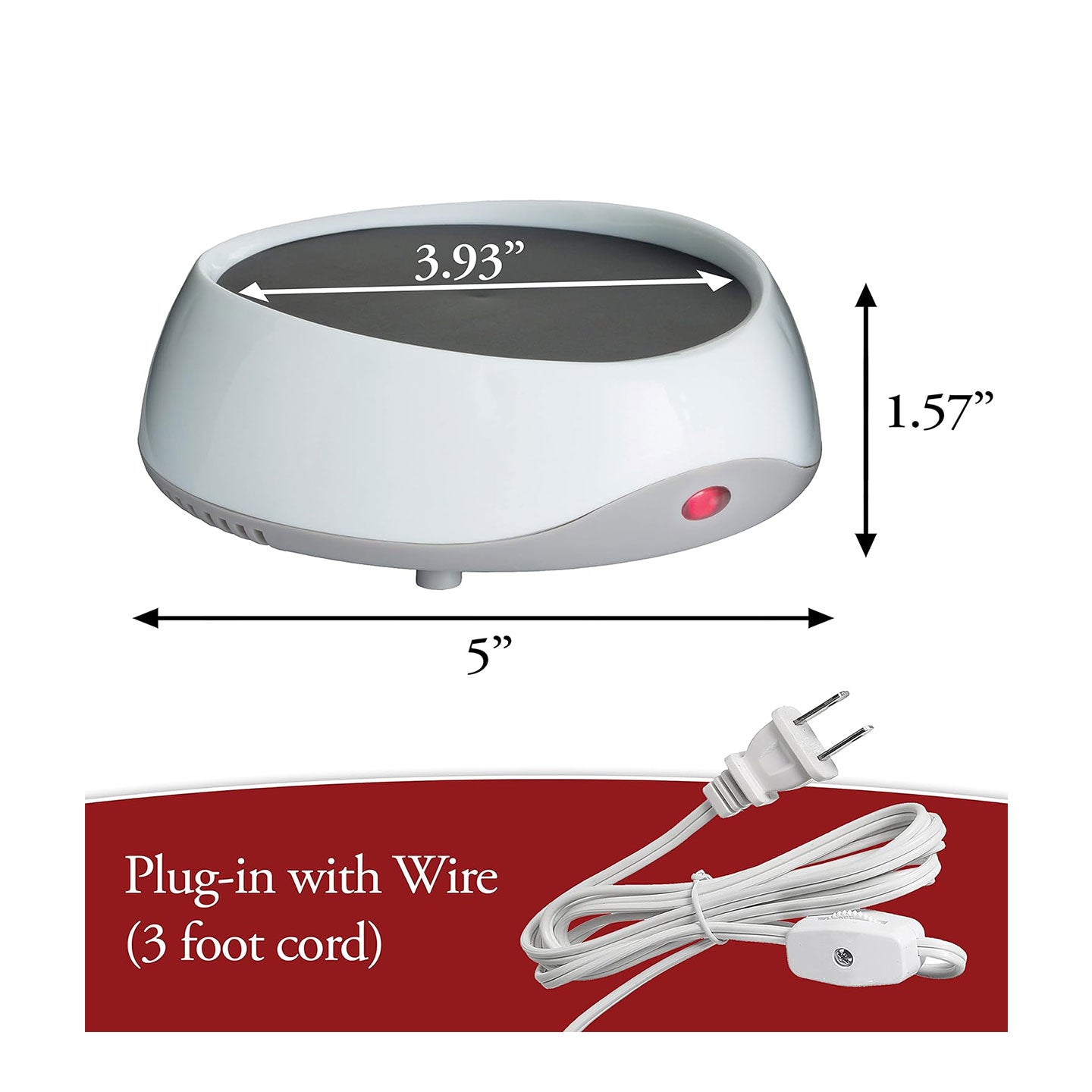 Plate Candle Warmer Auto Shut Off