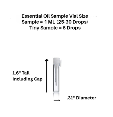 Victorie Inc. Essential Oil Sample  Vial Size